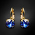 Auskarai "Krāšņums (Sapphire)" su Swarovski™ kristalais